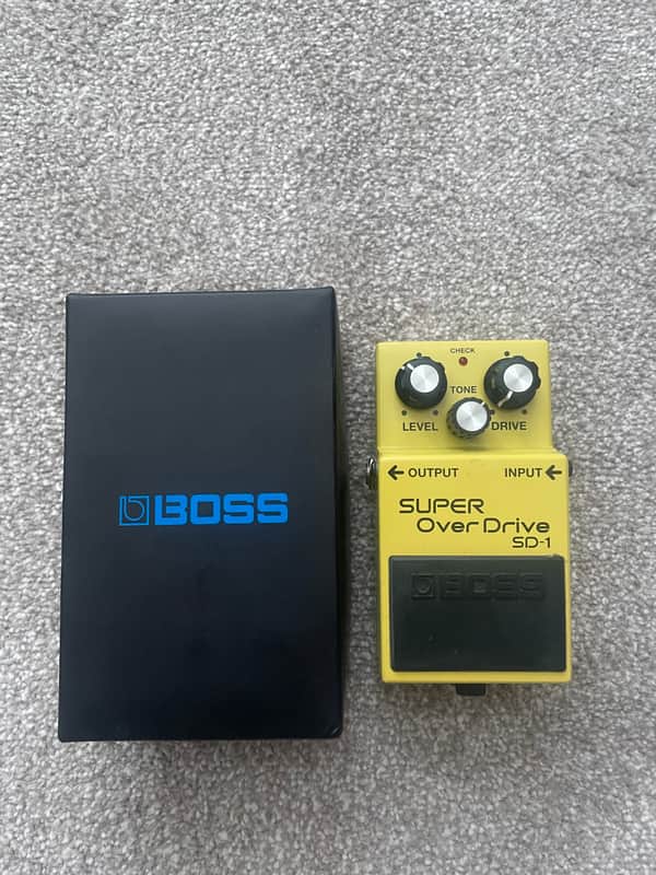 Boss SD-1 Super OverDrive (Silver Label) 1997 - Present - Yellow image 1