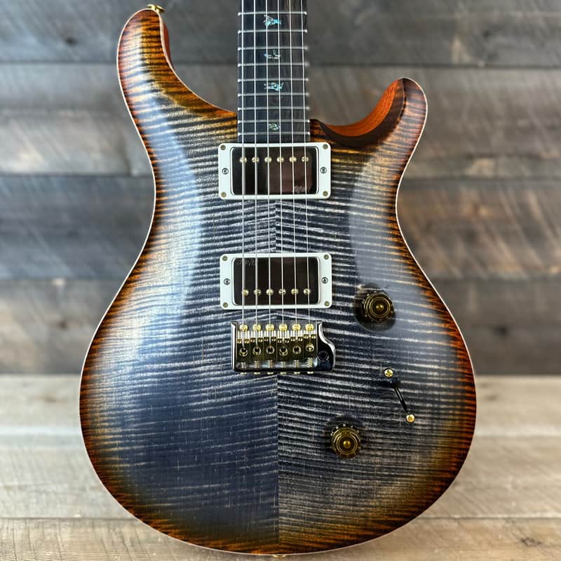 PRS Wood Library Custom 24 Amazing Highly Figured 10 top!! - Burnt Maple Leaf 395093 image 1