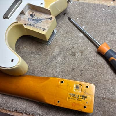 Fender Telecaster 1960's replica - Rosewood board, White Blond, nitro, light relic image 15