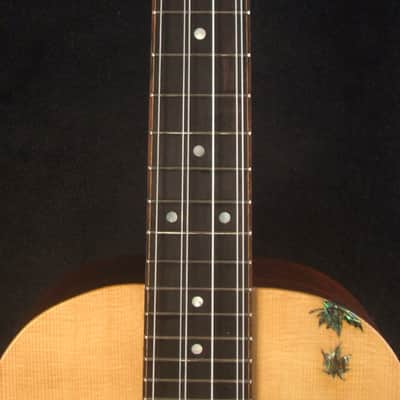 Handmade 6 String Baritone Ukulele Solid Spruce, Mahogany ArchBack, Slotted Head, Celtic Inlay, Soft-bag, Bruce Wei UAG19-2021 image 7