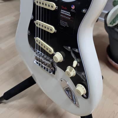 Fender American Stratocaster BRAND NEW Performer Olympic White Rosewood Pro USA Strat Electric Guitar image 12