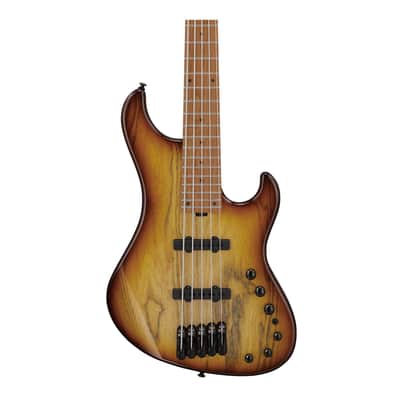 Ibanez MDM1305NAB MDM 5str Electric Bass w/Bag - Natural Stained Amber Burst image 3