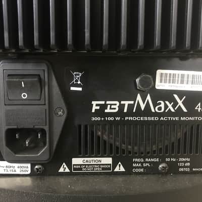 FBT Maxx 4a (PAIR) 300+100 Watt RMS 2-Way Active Bi-Amp Speakers  Black (A) image 6
