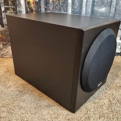 Polk Polk Audio PSW250 compact, powered home theater subwoofer 90s - Black image 2