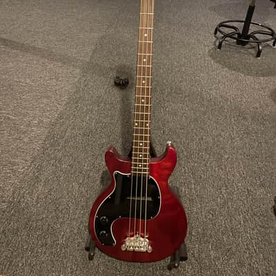 Gibson Les Paul Jr. Tribute DC Left Handed 2019 Worn Red image 6