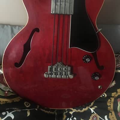 Greco  Bass SAB-120 w/ Vintage Greco Leather strap + Soft Case = Gibson EB2 image 1