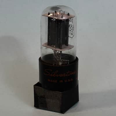 1960s RCA 6SN7GTB Vintage Silvertone Black Plate USA Tube Valve! T543 image 1