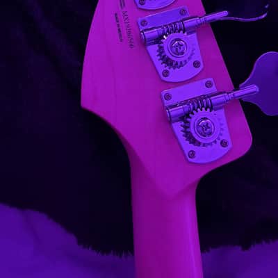 Fender Player Jaguar Bass with Maple Fretboard, custom Tortoise pick-guard and flat-wound strings image 3