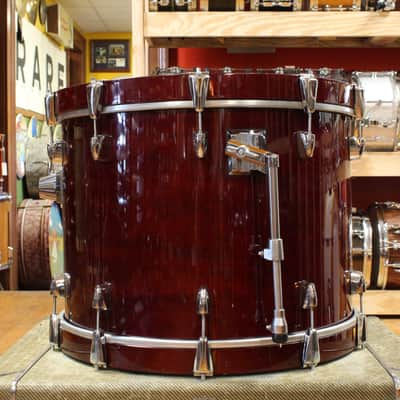 1990s Yamaha 16x22 Maple Custom Absolute Bass Drum in Cherry Lacquer image 5