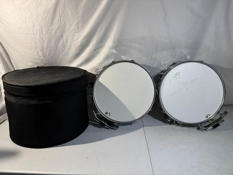 Dual Marching Drum Set F.E. Olds Snare Drum and CB700 International Band Case image 1