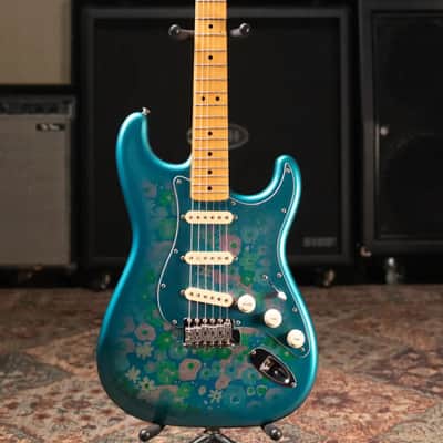 Mid-1980's Fender Stratocaster ST-72 Electric Guitar - Blue Flower with Hardshell Case - Used image 3