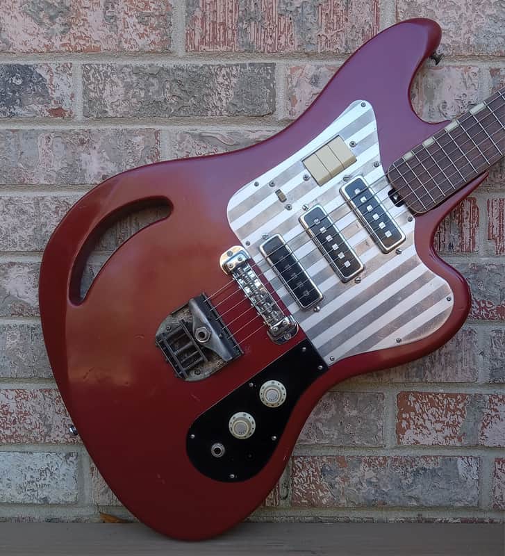Vintage Circa 1965 Teisco TG-64 Electric Guitar! Japan, Monkey Grip! image 1