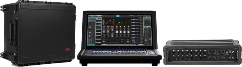 Waves LVCLASSIC-IO16CASE-K LV1 Classic Mixer with IONIC16 StageBox and cases image 1
