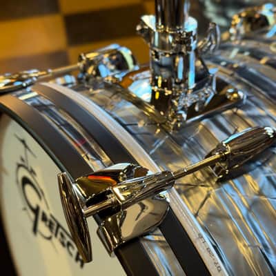 NEW Gretsch USA Custom Drum Set in Sky Blue Pearl - 14x18, 8x12, 14x14 image 4