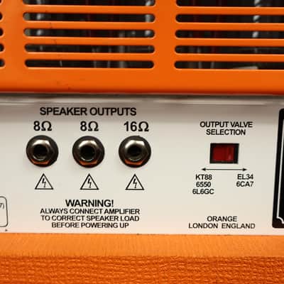 2010 Orange Rockerverb 100 MKII Amplifier Head & PPC412HP8 4X12 Speaker Cabinet image 14