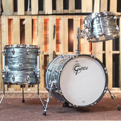 Gretsch Brooklyn Grey Oyster Nitron Drum Set - 14x18, 8x12, 14x14 - SO#1196166 image 1