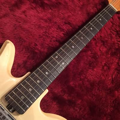 c.1966 Teisco SM-2L MIJ Vintage Guitar "Tulip"  Aged White image 4