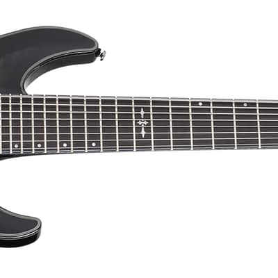 Schecter Hellraiser Hybrid C-8 guitar in Trans Black Burst image 4