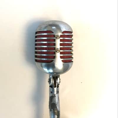 Rare Vintage 1940’s Shure Model 55CV "Fat Boy” Unidyne Microphone with Stand - “Elvis Mic”. image 4