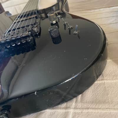 Gibson U-2 (Mach II) 1989 - Ebony w/ Custom Scalloped Ebony fretboard & original Case image 13