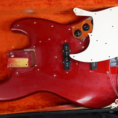 100% Original! 1965 Fender Jazz Bass - Candy Apple Red image 10