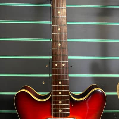 Fender Coronado I Sunburst 1966 Hollow Electric Guitar image 8