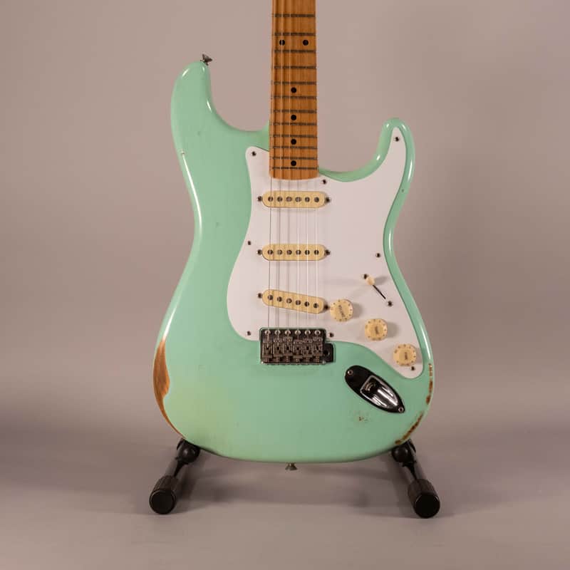 Fender stratocaster vintera road worn 75th - surf green image 1