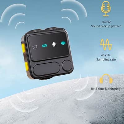 Wireless Lavalier Microphone for iPhone:Mic with Smart Noise Reduction, Reverb Effect, 30H+ Battery Life - Ideal for Video Recording/Podcasting/Streaming - Suitable for Vloggers and Streamers image 3