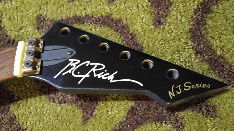 BC Rich  NJ-Series 24 3/4" Scale  Black Satin Guitar Neck image 1