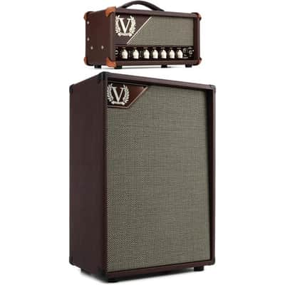 Victory Amplification V35 The Copper 35-watt Tube Head and 2x12" Vertical Cabinet- Wooden Chassis image 2