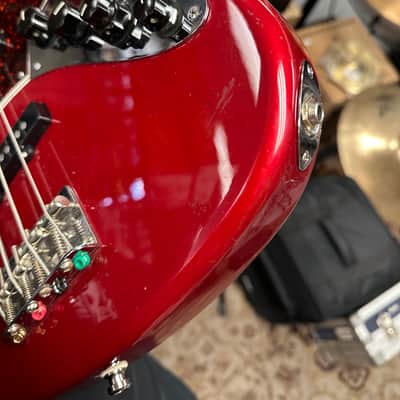 Fender Jazz Bass Deluxe Series 2003 - Candy Apple Red image 4