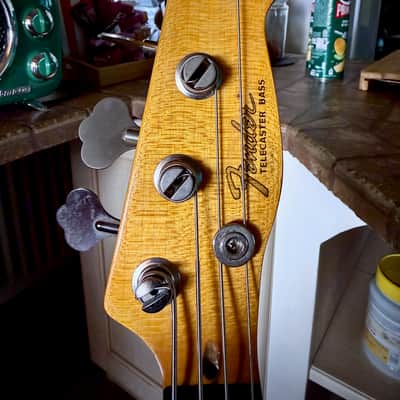 Custom Shop Telecaster Bass with USA EMG pickups 2021 - fiesta red image 3