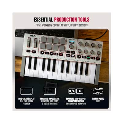 Akai Professional MPK Mini IV 25-Key USB-C MIDI Keyboard Controller Bundle image 6