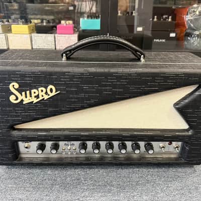 Supro 1932RH Royale 50-Watt Guitar Amp Head 2022 - Present - Black Scandia- Excellent shape! image 2