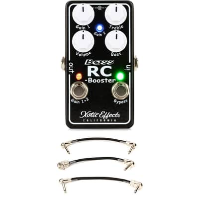 Xotic Bass RC Booster V2 Pedal with 3 Patch Cables image 1