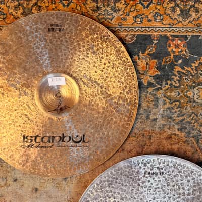 Ultra Dark Pre Aged ISTANBUL Mehmet 15” Sahra Hihats 1132 1272 g Immaculate Low Pitched image 5