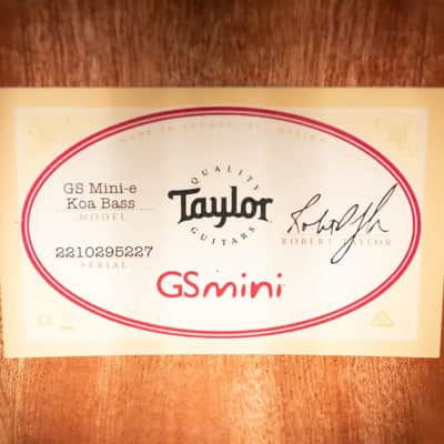 Taylor GS Mini-e Koa Bass with Gig Bag image 14