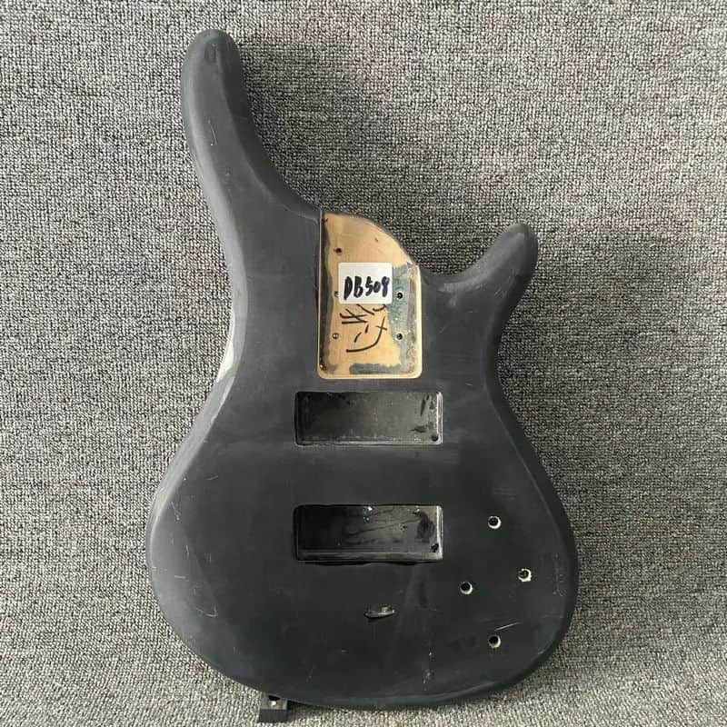 Black 5 String Electric Bass Basswood Body image 1