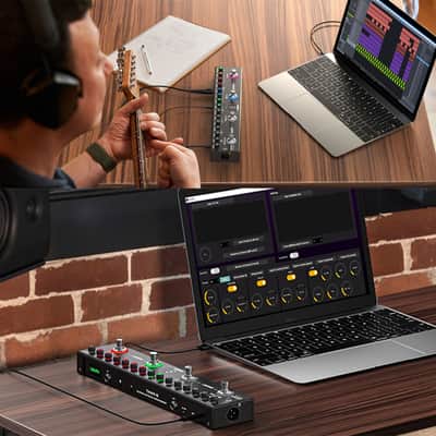LEKATO Multi Effects Guitar Pedal, Guitar Effects Pedal with 36 Presets, Editable 4 Modules, Amp, Chorus, Delay, Reverb, IR CAB, Tuner, BT Connection, Music Recording image 5