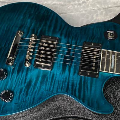 NEW! Gibson Les Paul Custom Peacock Widow - Monster Flame Top! Limited Edition - Weighs in at 8.4 lbs - Authorized Dealer - G07563 image 2