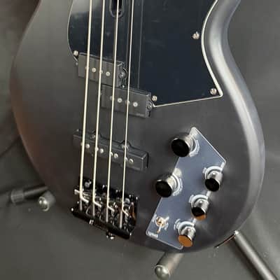 Yamaha BB734A Broad Bass 4-String Bass Guitar Translucent Matte Black w/ Gig Bag (281) image 4