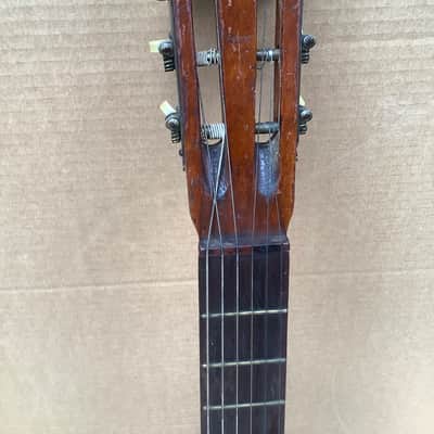 Unknown Vintage antique acoustic guitar solid wood image 6
