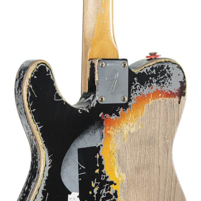 Fender Joe Strummer Telecaster Heavy Relic RW Aged Black MBPW #R141201 - Custom Electric Guitar image 7