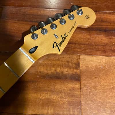2012 Fender Strat Neck Maple Standard Stratocaster Tuners 9.5" Radius Med. Jumbo image 1