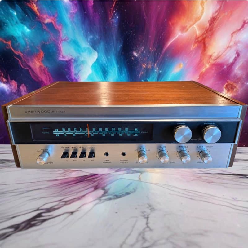 Sherwood S‑7100A Receiver Beauty Face, Tested & Cleaned Sounds Great Very Rare🔥 image 1