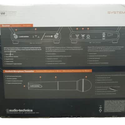 Audio-Technica ATW802T2 VHF System 8 Wireless Handheld System- Black image 2