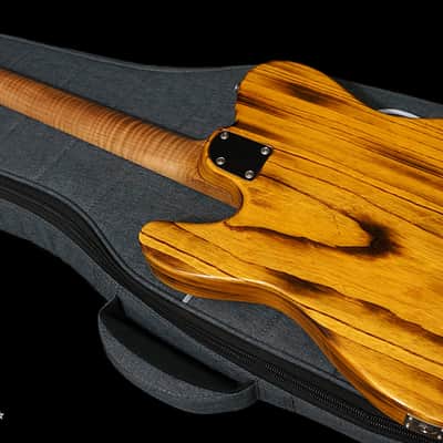Patrick James Eggle Guitars Oz-T Tele in Torched Butterscotch w/ Roasted Flame Maple Neck image 4