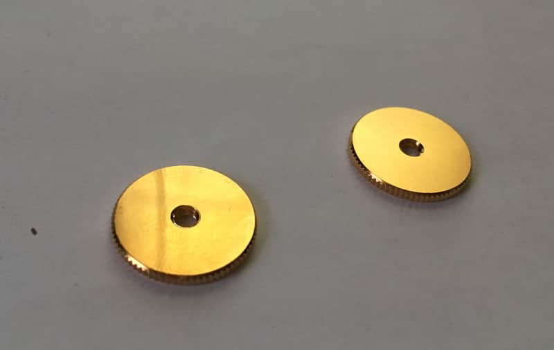 Gretsch Large Gold thumbwheels for Space Control & Bar Bridge Thumb Wheel 6120 6136 6122 image 1