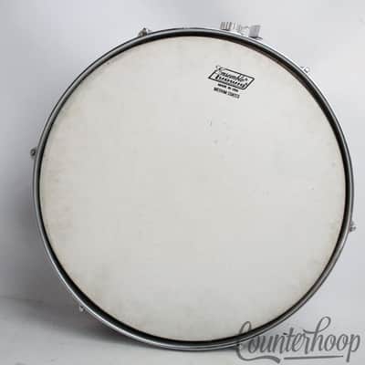 *Pearl "Whitehall"14x5.5"Snare Drum Blue Sparkle Vintage 60s 3ply Mahogany Shell image 7