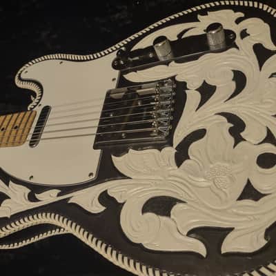 2009 Fender Telecaster USA Highway One (Hwy 1 Tele) w/Waylon Jennings-style Custom Leather Cover/Wrap & G&G Hard Case image 7
